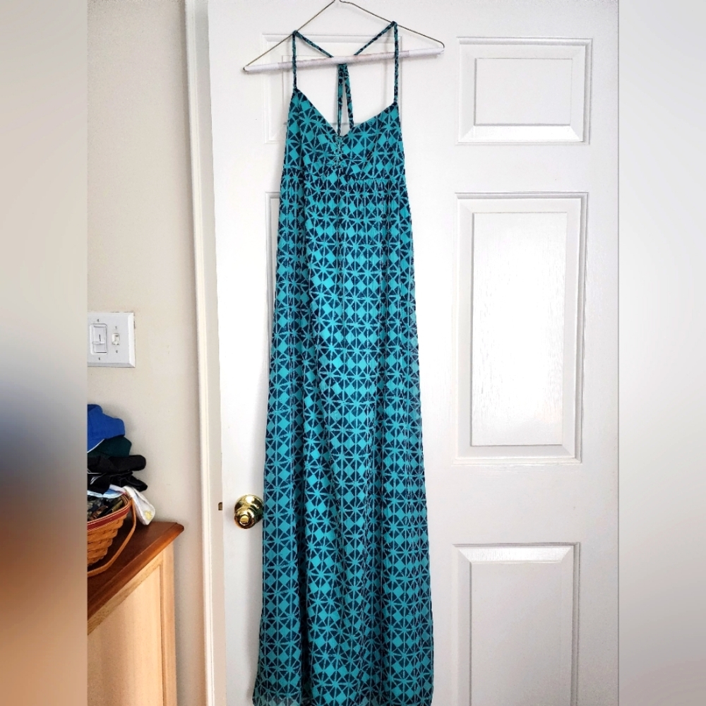 Roxy Green Maxi dress size small